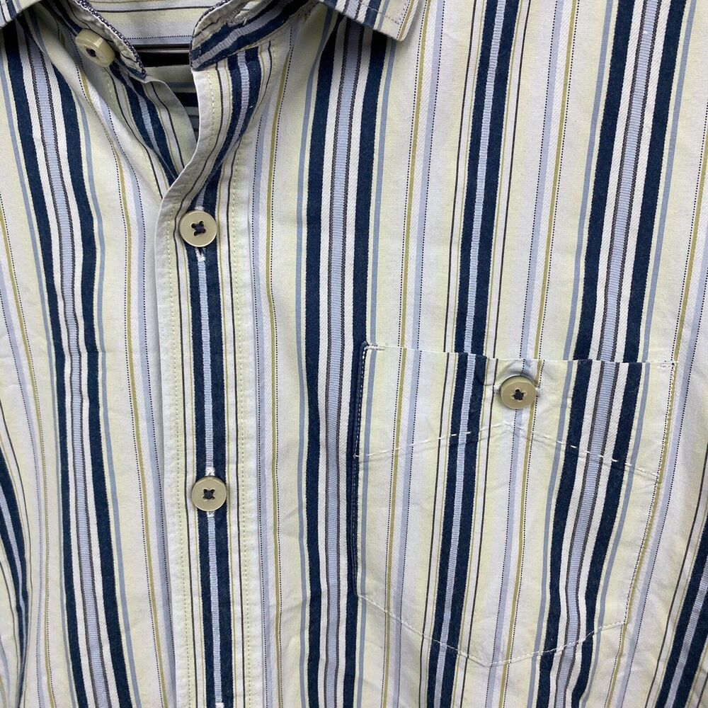 Tommy Bahama shirt mens xl blue long sleeve button‎ down striped island modern - Picture 7 of 9